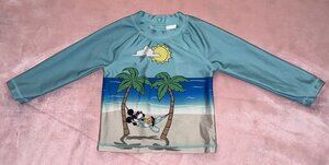 Disney Mickey Swim Shirt Rash guard 9/12 Month